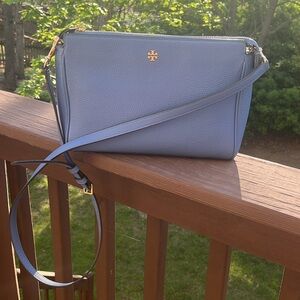 EUC Tory Burch Blue Leather Crossbody Bag